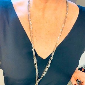 Long fashion necklace.